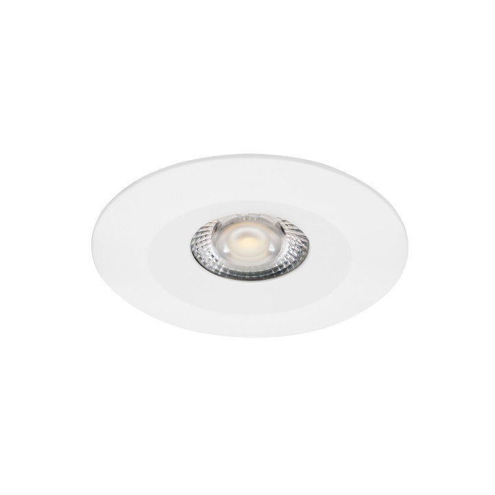 Aspen - Encastré Rond, Fixe, Blanc, Led 5,5W 36° 500Lm 3000/4000K Cct