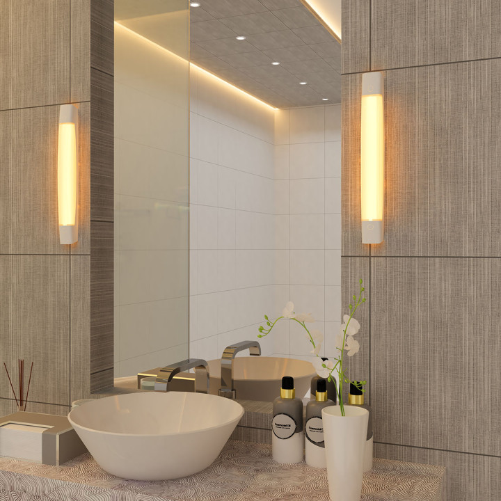 Idyl - Réglette Ip44 Ik07 Vol2 Led Intég 6,3W 2700K 600Lm