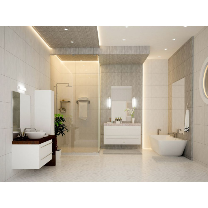 Idyl - Réglette Ip44 Ik07 Vol2 Led Intég 6,3W 2700K 600Lm