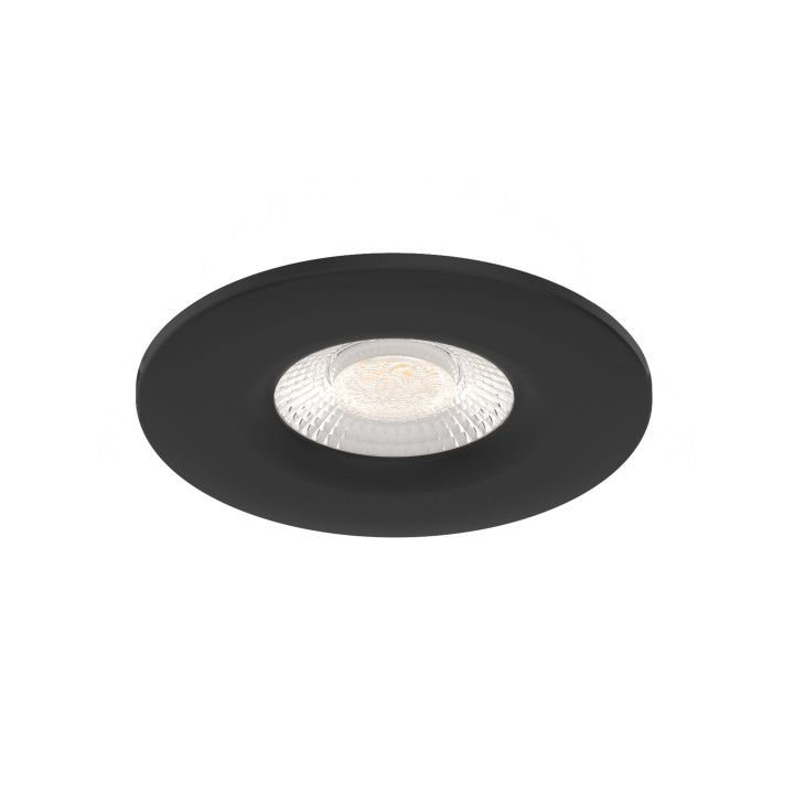 Atla - Encastré Ip65 Recouvrable, Fixe, 5W 50° 605Lm 2700/3000/4000 Cct Noir