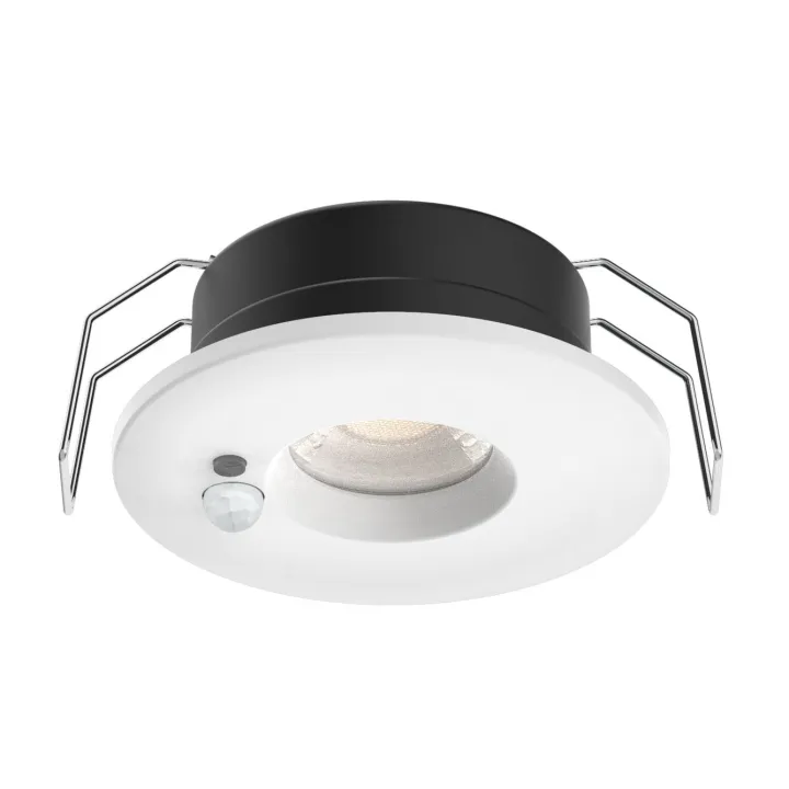 Flint -Spot Encastré Ip65 6W 3Cct 560Lm 50° Recouvrable Dimmable Avec Sensor Blanc