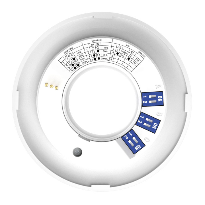 Flint - Enc Ip65 6W 3Cct 560Lm 50° Recouvrable Dimmable Avec Sensor Blanc
