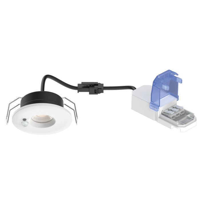 Flint - Enc Ip65 6W 3Cct 560Lm 50° Recouvrable Dimmable Avec Sensor Blanc