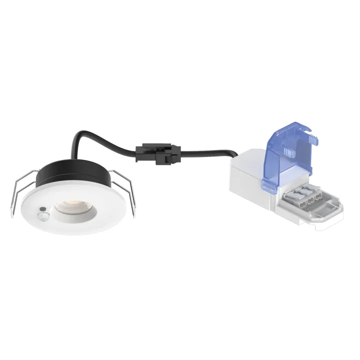 Flint -Spot Encastré Ip65 6W 3Cct 560Lm 50° Recouvrable Dimmable Avec Sensor Blanc
