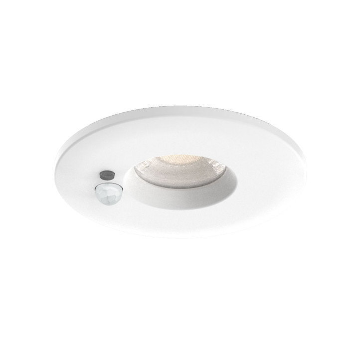 Flint - Enc Ip65 6W 3Cct 560Lm 50° Recouvrable Dimmable Avec Sensor Blanc