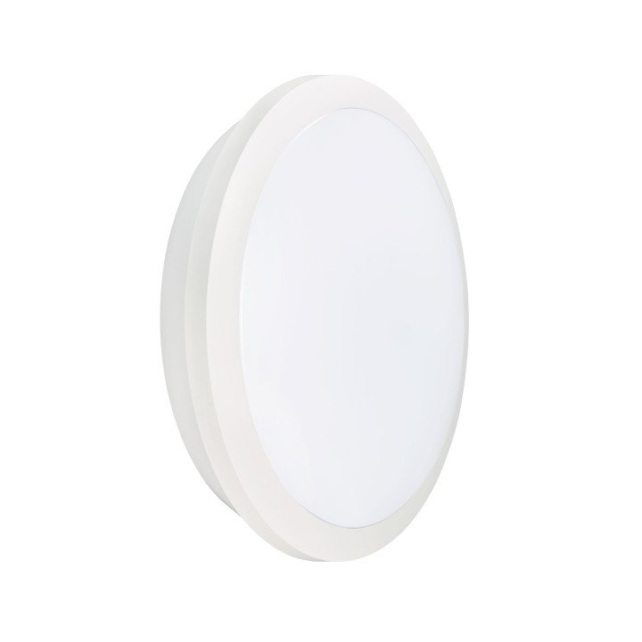 Rhea Cct Sensor- Hublot Ip65 Ik10, Blanc, Led Intég. 21W 2300Lm 3000K-4000K