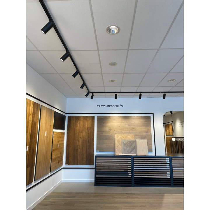 Downlight Riva Ip20, Ø232Mm, Fixe, Blanc, Led Intég. 28,2W 55° 3000K 2400Lm, Dim