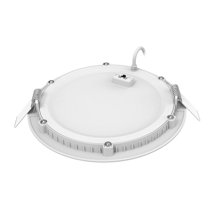 Downlight Flat Cct Rond Fixe Blanc 110° Led 13W 1300Lm 2700/3000/4000K