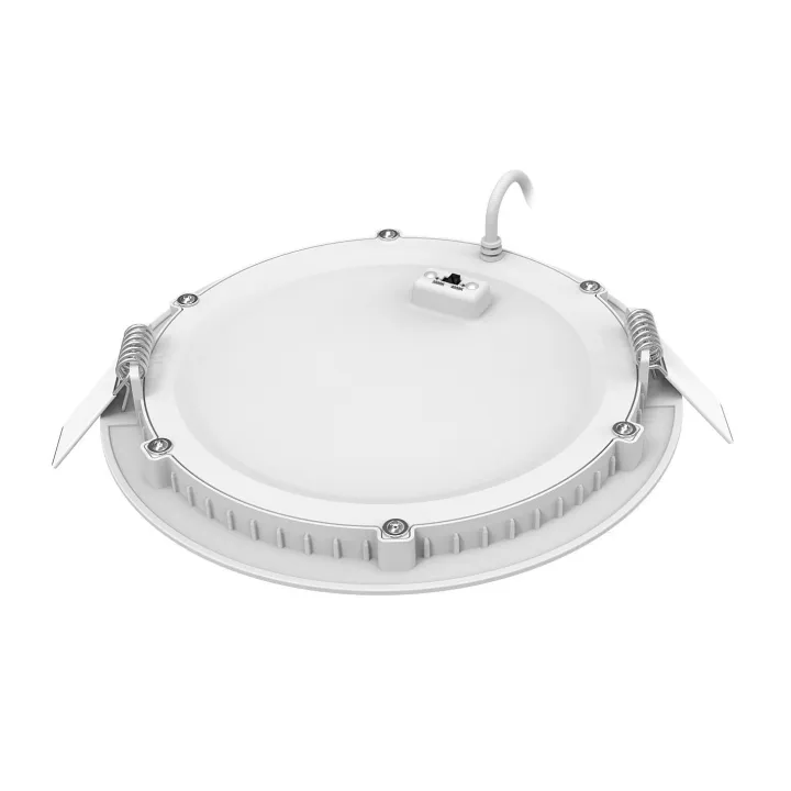 Plafonnier Downlight Flat Cct Rond Fixe Blanc 110° Led 13W 1300Lm 2700/3000/4000K