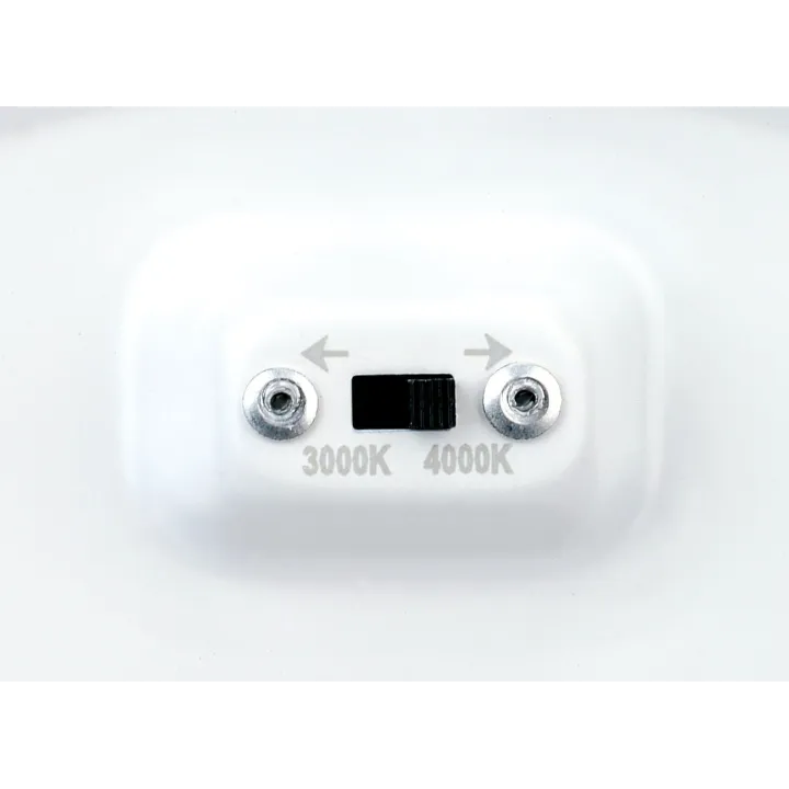 Plafonnier Downlight Flat Cct Rond Fixe Blanc 110° Led 13W 1300Lm 2700/3000/4000K