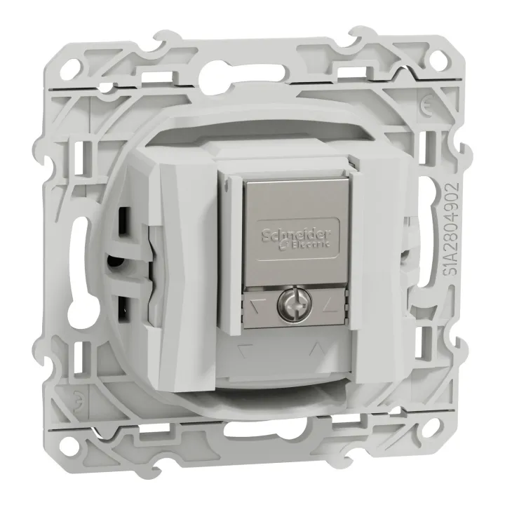 Odace - Prise Tv/Fm/Sat - Anthracite - 1 Entrée