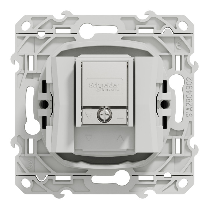 Odace - Prise Tv/Fm/Sat - Anthracite - 1 Entrée