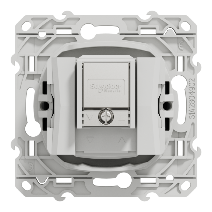Odace - Prise Tv/Fm/Sat - Anthracite - 1 Entrée