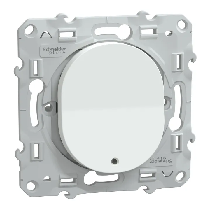 Ovalis - Interrupteur Va Et Vient - 10Ax - Lumineux Ou Témoin - Blanc