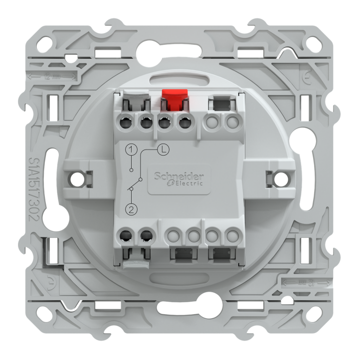 Ovalis - interrupteur va et vient - 10AX - lumineux ou témoin - Blanc