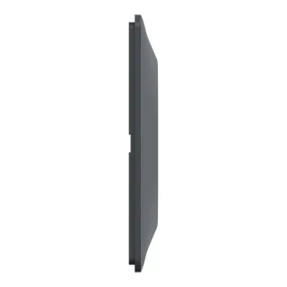 Ovalis - Plaque De Finition - 1 Poste Anthracite Bague Effet Laiton