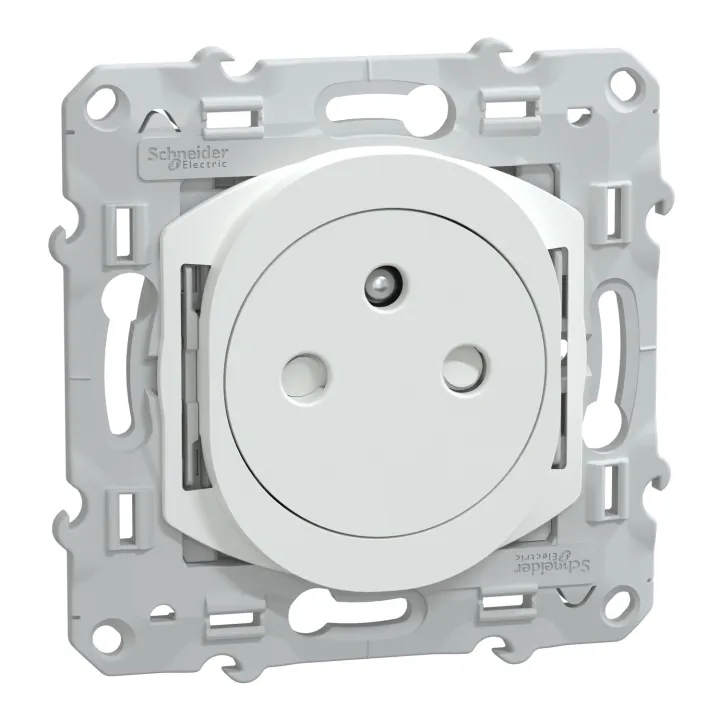 Ovalis - Lot De 108 2P+T Affleurantes S320052 - 16A - Blanc - Ss Emballage Unit