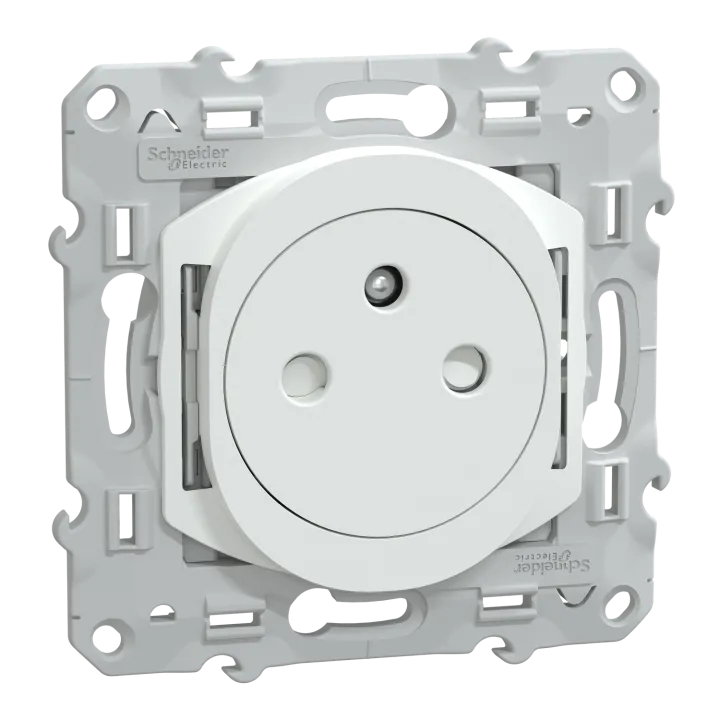 Ovalis - Lot De 108 2P+T Affleurantes S320052 - 16A - Blanc - Ss Emballage Unit