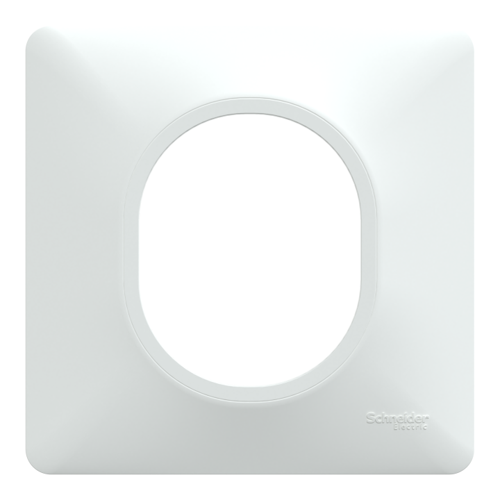 Ovalis - Lot de 360 plaques de finition de coloris blanc S320702