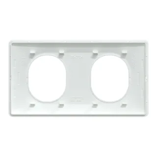 Ovalis - Lot De 180 Plaques - 2 Postes Horizontal - Finition Blanc S320704