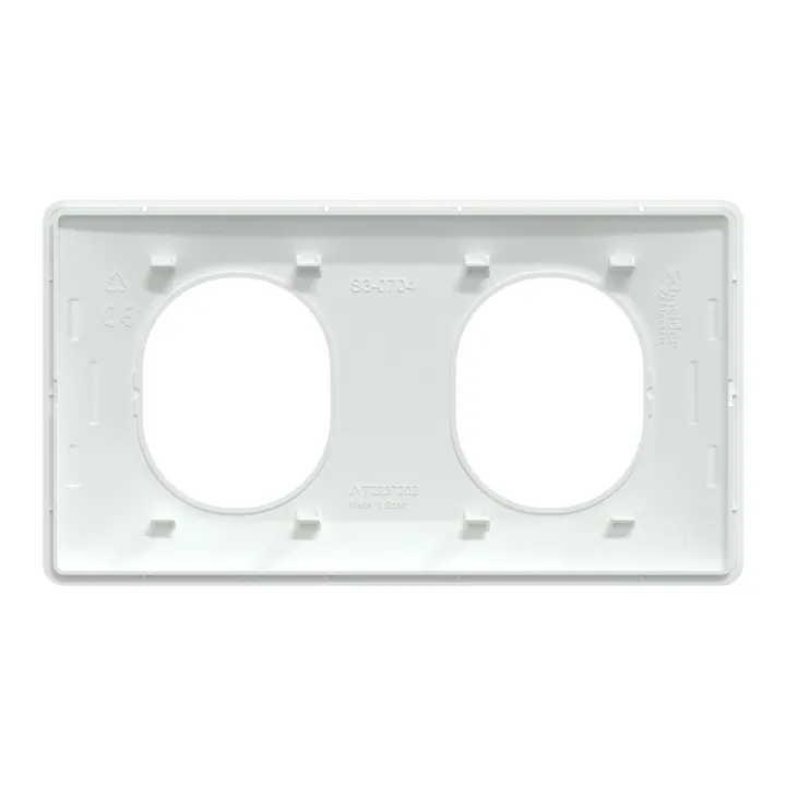 Ovalis - Lot De 180 Plaques - 2 Postes Horizontal - Finition Blanc S320704
