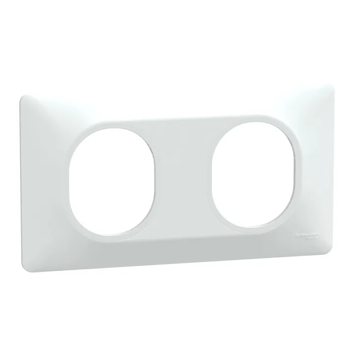 Ovalis - Lot De 180 Plaques - 2 Postes Horizontal - Finition Blanc S320704