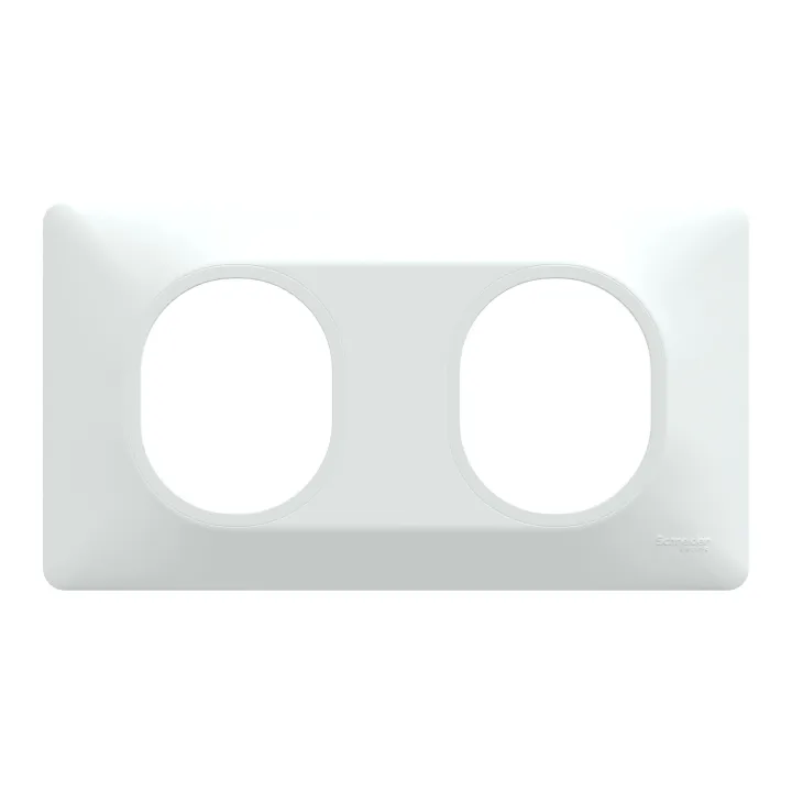 Ovalis - Lot De 180 Plaques - 2 Postes Horizontal - Finition Blanc S320704