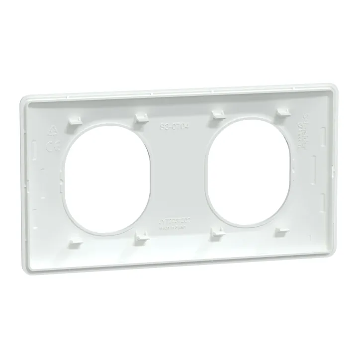 Ovalis - Lot De 180 Plaques - 2 Postes Horizontal - Finition Blanc S320704