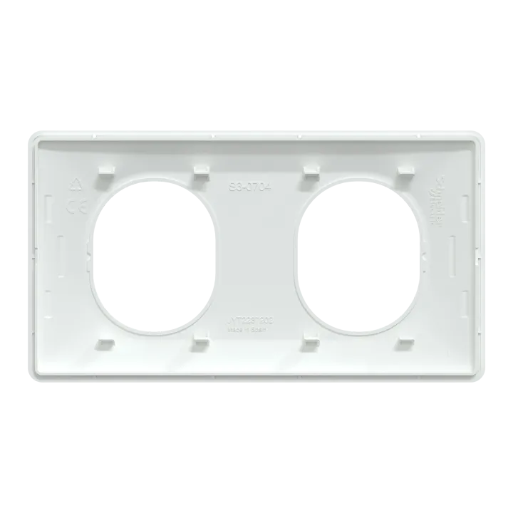 Ovalis - Lot De 180 Plaques - 2 Postes Horizontal - Finition Blanc S320704