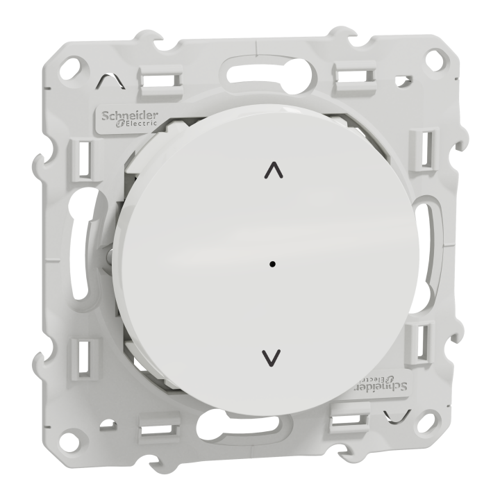 Wiser Odace - Interrupteur Connecté Volet-Roulant - 4A - Zigbee - Blanc