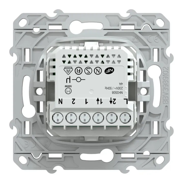 Wiser Ovalis - Interrupteur Volet-Roulant - 4A - Zigbee - Blanc
