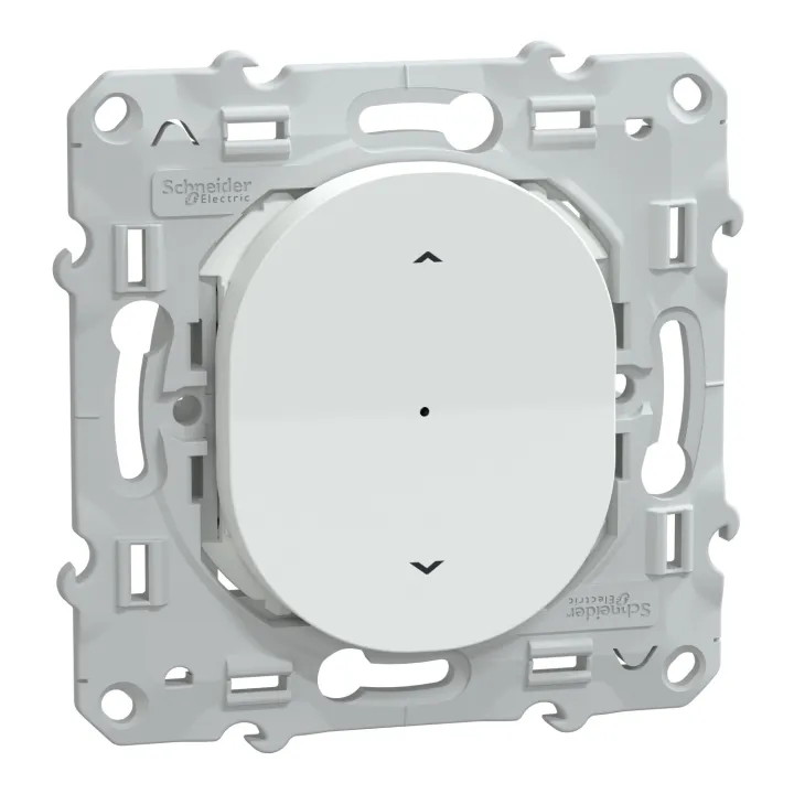 Wiser Ovalis - Interrupteur Volet-Roulant - 4A - Zigbee - Blanc