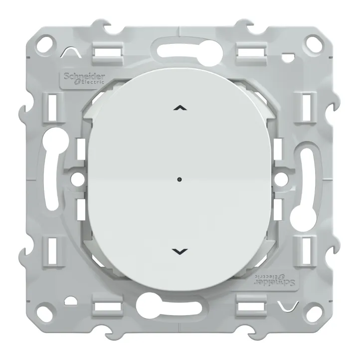 Wiser Ovalis - Interrupteur Volet-Roulant - 4A - Zigbee - Blanc