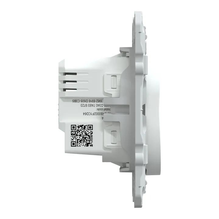 Wiser Ovalis - Interrupteur Volet-Roulant - 4A - Zigbee - Blanc