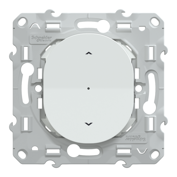 Wiser Ovalis - Interrupteur Volet-Roulant - 4A - Zigbee - Blanc