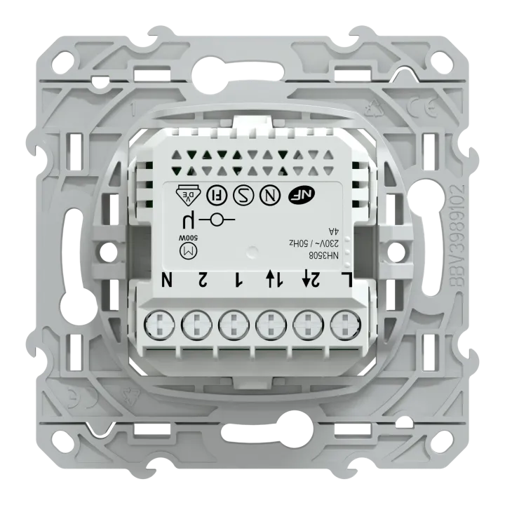 Wiser Ovalis - Interrupteur Volet-Roulant - 4A - Zigbee - Blanc