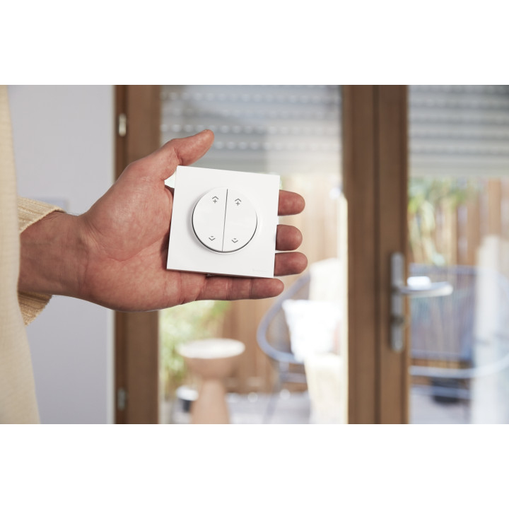 Wiser Ovalis - Interrupteur Centralisé Sans Fil 2 Ou 4 Bp - Blanc