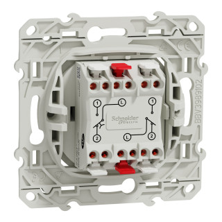 Odace - Va-Et-Vient + Poussoir - Blanc - 10A