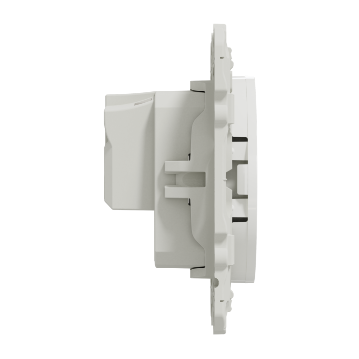 Odace - prise de courant 2P - blanc - connexions à vis