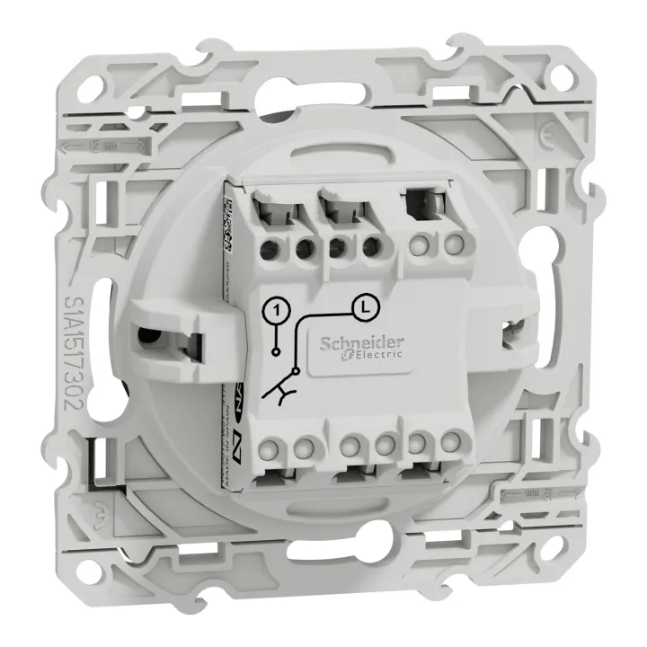 Odace - Poussoir - Anthracite - 10A