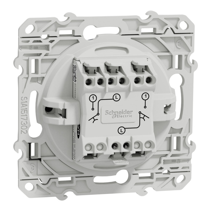 Odace - Double Poussoir Anthracite