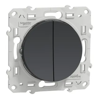 Odace - Double Poussoir Anthracite