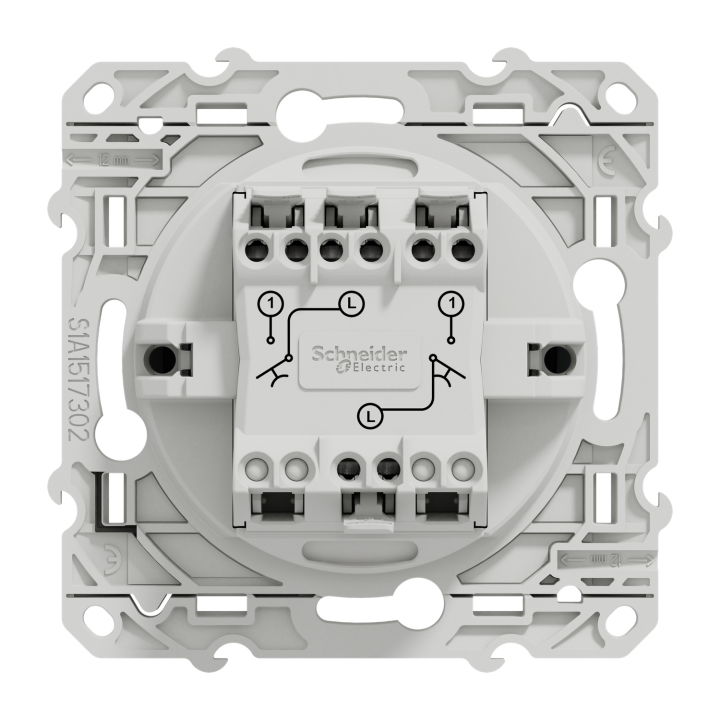Odace - Double Poussoir Anthracite