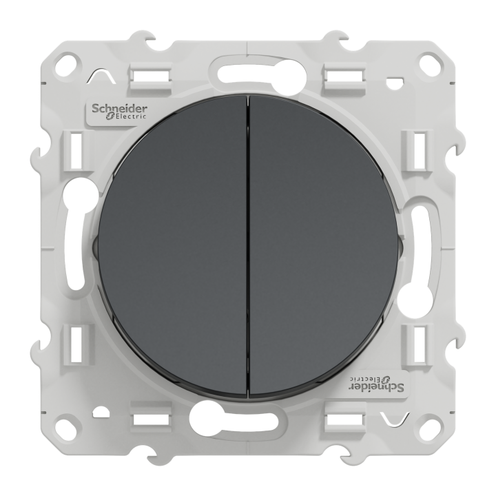 Odace - Double Poussoir Anthracite