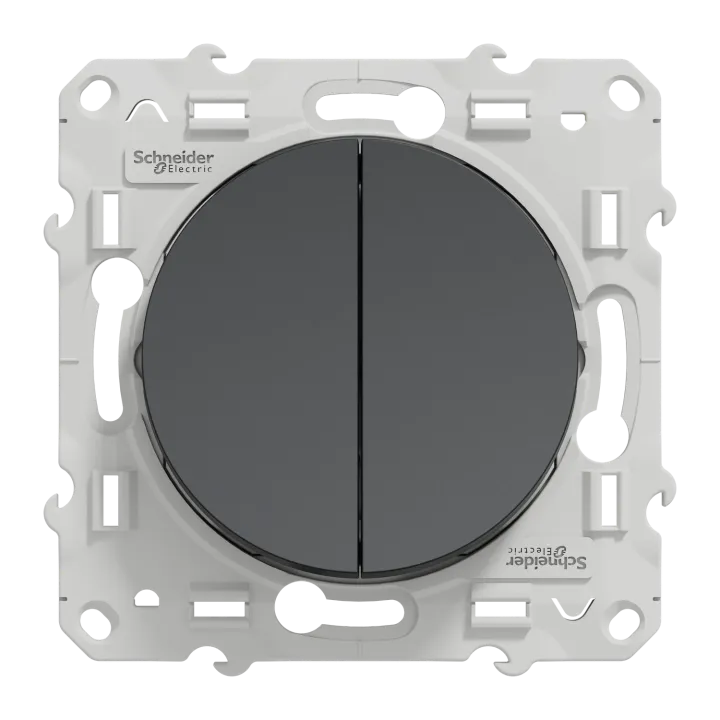 Odace - Double Poussoir Anthracite