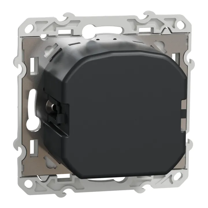 Odace - Variateur De Lumière Universel En 2 Ou 3 Fils 3W-100W(Led) - Anthracite