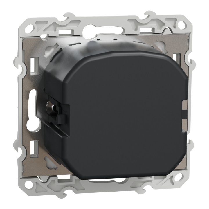 Odace - variateur de lumière universel en 2 ou 3 fils 3W-100W(LED) - anthracite