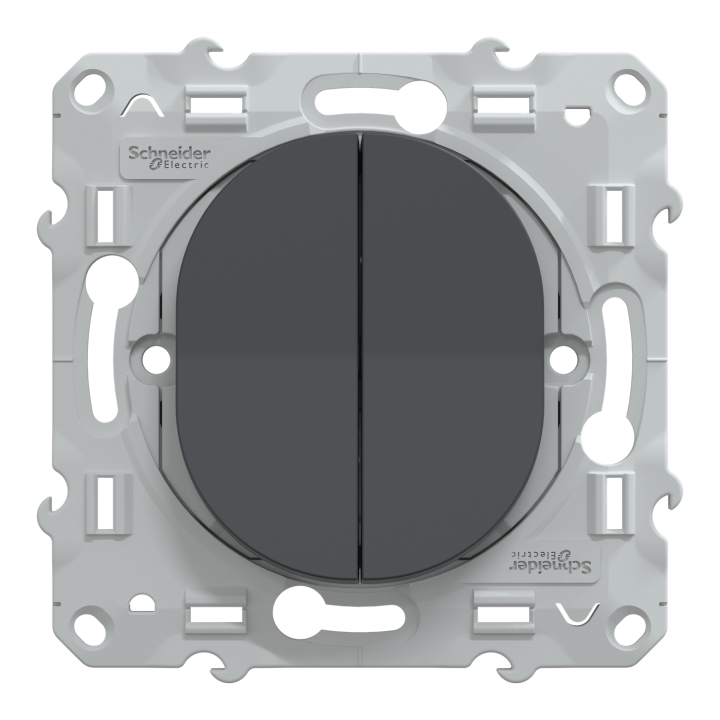 Ovalis - double va et vient - 10AX - Anthracite
