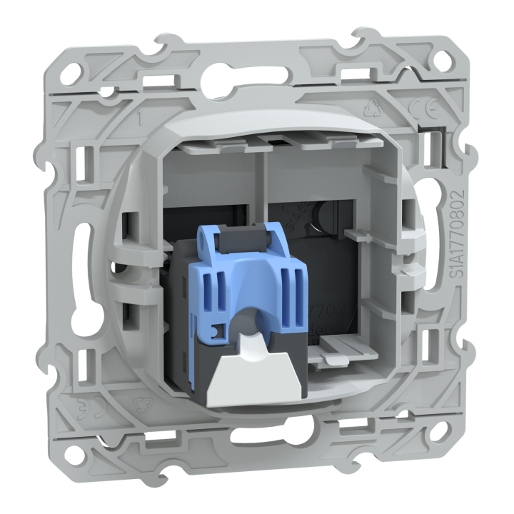 Ovalis - Prise Rj45 Cat.6A Stp - Grade 3 (Multimédia +) - Anthracite