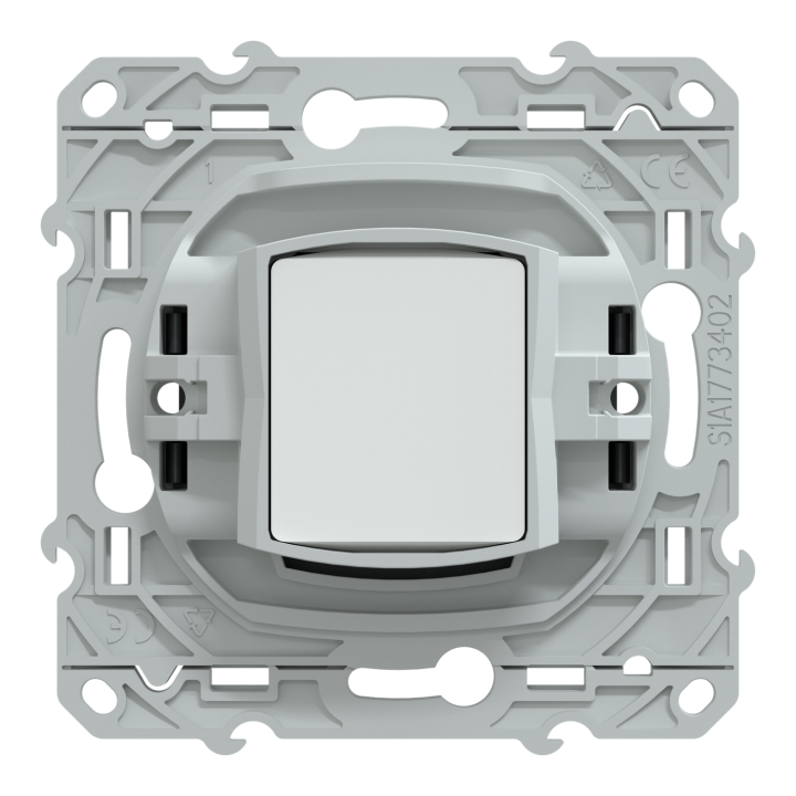 Ovalis - Prise Tv Simple - Anthracite